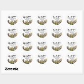 Cute Woodland Animals Baby shower Ronde Sticker (Vel)
