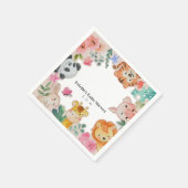 Cute Woodland Animals Baby shower Servet (Hoek)