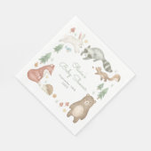 Cute Woodland Animals Baby shower Servet (Hoek)
