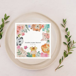 Cute Woodland Animals Baby shower Servet