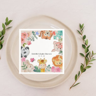 Cute Woodland Animals Baby shower Servet