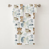 Cute Woodland Animals Bad Handdoek (Insitu)