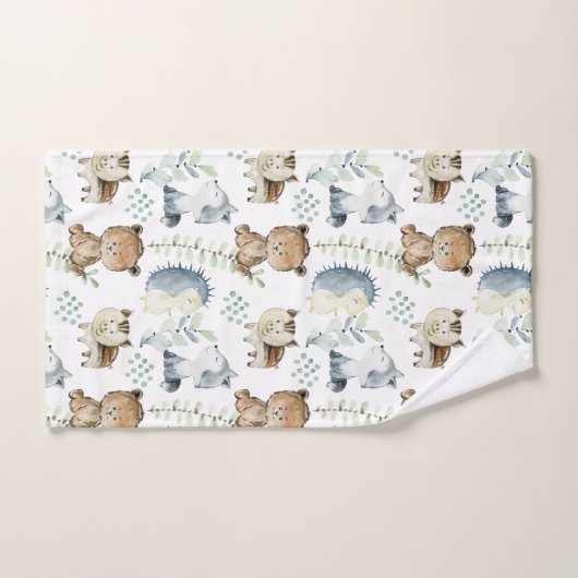 Cute Woodland Animals Bad Handdoek (Handdoek)