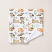 Cute Woodland Animals Bad Handdoek (Wasdoekje)