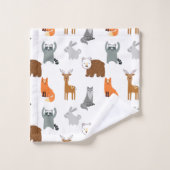 Cute Woodland Animals Bad Handdoek (Wasdoekje)