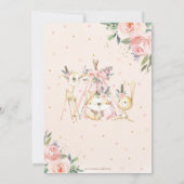 Cute Woodland Animals Boho Tribal Birthday Party Bedankkaart (Achterkant)