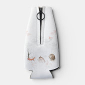 Cute Woodland Animals Bos Babyfeestje Flesjeskoeler (Achterkant)