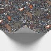 Cute Woodland Animals Cadeaupapier (Hoek)