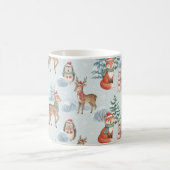 Cute Woodland Animals Christmas Pattern Mug Koffiemok (Center)