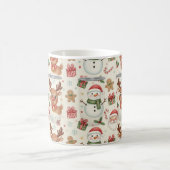 Cute Woodland Animals Christmas PatternHoliday Mug Koffiemok (Center)