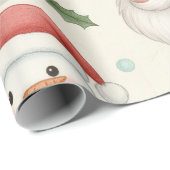 Cute Woodland Animals Christmas Wrapping Paper Cadeaupapier (Rol Hoek)