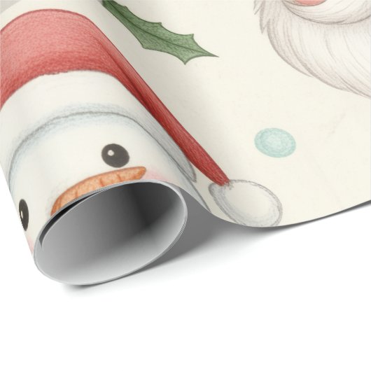 Cute Woodland Animals Christmas Wrapping Paper Cadeaupapier (Rol Hoek)