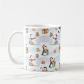 Cute Woodland Animals ChristmasPattern Holiday Mug Koffiemok (Links)