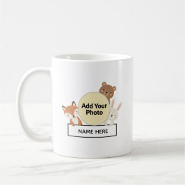 Cute Woodland Animals Custom Photo  Name  Koffiemok
