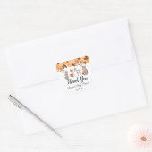 Cute Woodland Animals | Dank u Baby shower Vierkante Sticker (Envelop)