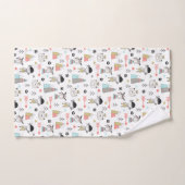 Cute Woodland Animals en Indian Boy Pattern Bad Handdoek (Handdoek)
