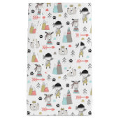 Cute Woodland Animals en Indian Boy Pattern Klein Cadeauzakje (Voorkant)