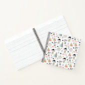 Cute Woodland Animals en Indian Boy Pattern Notitieboek (Binnen)