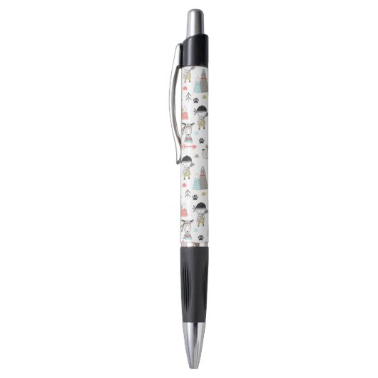 Cute Woodland Animals en Indian Boy Pattern Pen (Top (Verticaal))