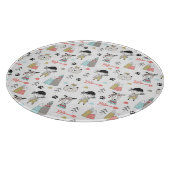 Cute Woodland Animals en Indian Boy Pattern Snijplank (Hoek)