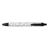 Cute Woodland Animals en Indian Boy Pattern Zwarte Inkt Pen (Achterkant)