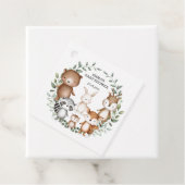 Cute Woodland Animals Forest Greeneral Neutral Bab Bedankjes Labels (In situ)