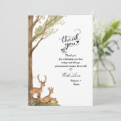 Cute Woodland Animals Forest Thank You Card (Staand voorkant)