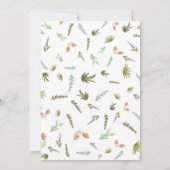 Cute Woodland Animals Geslacht Neutraal Baby showe Bedankkaart (Achterkant)