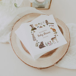 Cute Woodland Animals Geslacht Neutraal Baby showe Servet