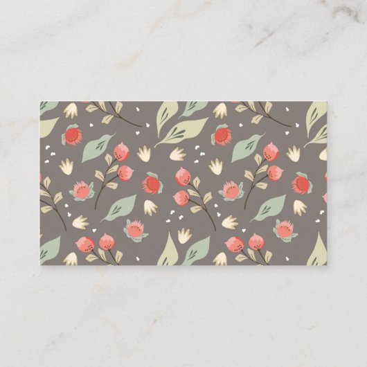 Cute Woodland Animals Greenery Diaper Raffle Informatiekaartje (Achterkant)