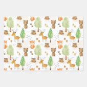 Cute Woodland Animals Inpakpapier Vel (Voorkant 2)