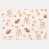 Cute Woodland Animals Inpakpapier Vel (Voorkant)