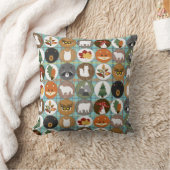 Cute Woodland Animals Kussen (Deken)