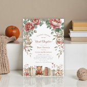 Cute woodland Animals Next Chapter Baby Shower  Kaart