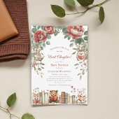 Cute woodland Animals Next Chapter Baby Shower  Kaart