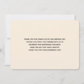 Cute Woodland Animals Nordic Pattern Bedankkaart (Achterkant)