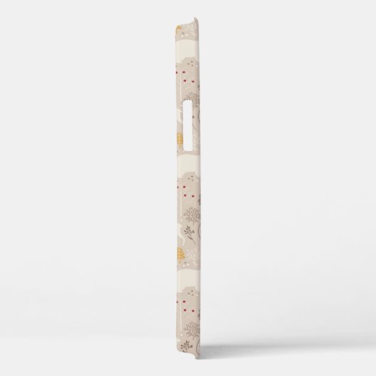 Cute Woodland Animals Nordic Pattern Case-Mate iPhone Case (Achterkant / Rechts)
