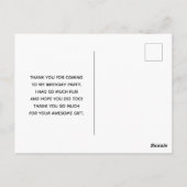 Cute Woodland Animals Nordic Pattern Hartelijk dan Briefkaart (Achterkant)