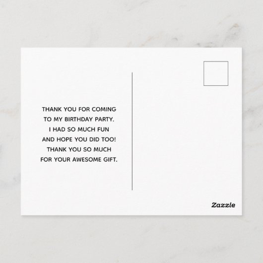 Cute Woodland Animals Nordic Pattern Hartelijk dan Briefkaart (Achterkant)