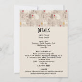 Cute Woodland Animals Nordic Pattern Kaart (Voorkant)