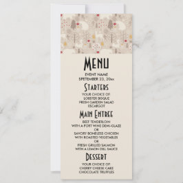 Cute Woodland Animals Nordic Pattern Kerstmis Kaart