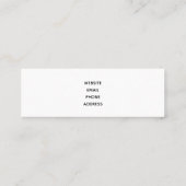 Cute Woodland Animals Nordic Pattern Mini Visitekaartje (Achterkant)