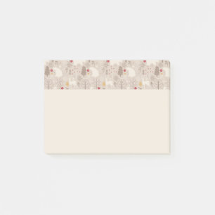 Cute Woodland Animals Nordic Pattern Post-it® Notes