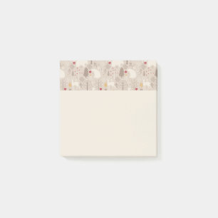 Cute Woodland Animals Nordic Pattern Post-it® Notes