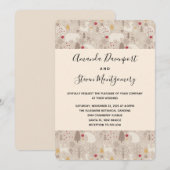 Cute Woodland Animals Nordic Pattern Weddenschap Kaart (Voorkant / Achterkant)