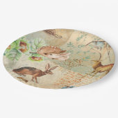 Cute Woodland Animals Pattern Papieren Bordje (Gekanteld)