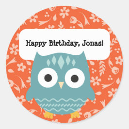 Cute Woodland Animals Personated Owl Stickers