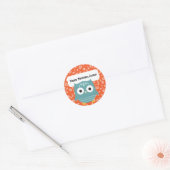 Cute Woodland Animals Personated Owl Stickers (Envelop)