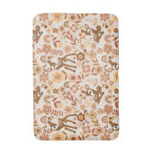 Cute Woodland Baby Deer Floral Pattern Badmat (Voorkant Verticaal)