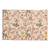 Cute Woodland Baby Deer Floral Pattern Kussensloop